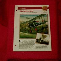 Gamecock (Gloster) - Infokarte über