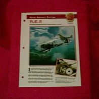 R.E.8 (Royal Aircraft Factory) - Infokarte über