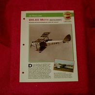 DH.60 Moth Restauriert (de Havilland) - Infokarte über
