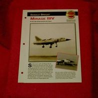 Mirage IIIV (Dassault Breguet) - Infokarte über