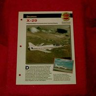 X-29 (Grumman) - Infokarte über
