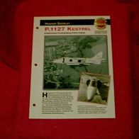 P.1127 Kestrel (Hawker Siddeley) - Infokarte über