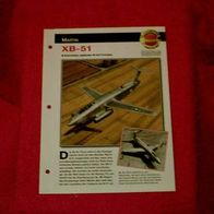 XB-51 (Martin) - Infokarte über