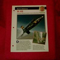 X-15 (North American) - Infokarte über