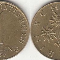 Österreich 1 Schilling 1967 (m305)