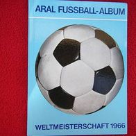 Fussball-Sammelbilderalbum-Aral Fussball-WM 1966 in gutem komplettem Zust.