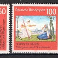 BRD / Bund 1991 Sorbische Sagen MiNr. 1576 - 1577 postfrisch
