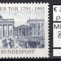 BRD / Bund 1991 200 Jahre Brandenburger Tor, Berlin MiNr. 1492 postfrisch