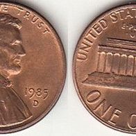 USA 1 Cent 1985D (m317)