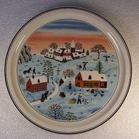 Porzellan-Winterteller 1983 von Villeroy & Boch Winter
