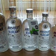 Absolut Vodka Kurant Family 50ml 375ml 500ml 700ml 750ml 1000ml mit Tag