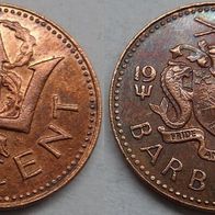Barbados 1 Cent 1981 ## S16
