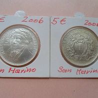 San Marino 2006 5 Euro Silber Melchiorre * *