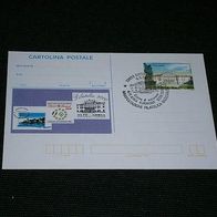 Italien, Postkarten-Ganzsache mit SSt. "Villa Manin", Euro-Vorläufer