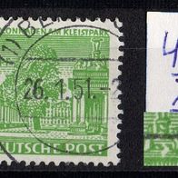 Berlin Bauten 1949 gestempelt Plattenfehler Michel 47I X