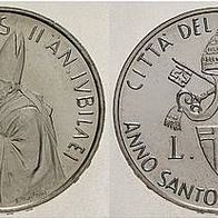 Vatikan Silber 1000 Lire Hl. Jahr 1983-84 JOH. PAUL II. (1979-2005) Segnung/ Wappen