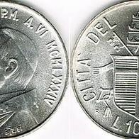 Vatikan Silber 1000 Lire 1984 JOH. PAUL II. (1979-2005) Frieden, Wappen