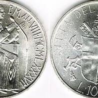 Vatikan Silber 1000 Lire 1987 JOH. PAUL II. (1979-2005) Ansprache