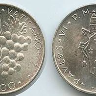 Vatikan Silber 500 Lire 1973 Papst PAUL VI. (1963-1978) 1970-1976 vorhanden