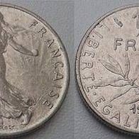 Frankreich 1/2 Franc 1978 ## G