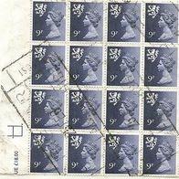 Briefmarken Großbritannien Schottland 16er Block 1978