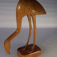 Flamingo - Holz - Figur , 60ger Jahre