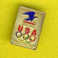 Olympiade USA Official Sponsor Postage Service 1992 Pin Abzeichen :
