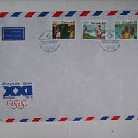 Brief Olympische Spiele 1976 Montreal/ Kanada - Briefmarken - Sonderstempel