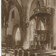 alte AK Eisleben Lutherstadt vor 1945, St. Andreaskirche, Lutherkanzel