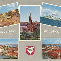 alte AK Kiel 1963, Hafen Schiffe, Bilder der Stadt