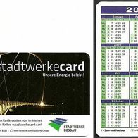 NEU ! Taschenkalender 2013 mit Werbung für "stadtwerke-card" Dessau-Roßlau