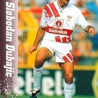 Panini CARD 1995 Slobodan Dubajic VfB Stuttgart Zeytinburnuspor Zrenajnin Sendai