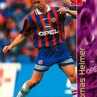 Panini CARD 1996 Thomas Helmer FC Bayern München Bad Salzuflen Sunderland Hertha