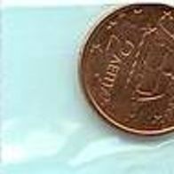 1 cent 2003, 2 und 5 Cent 2002 Griechenland RAR unzirkuliiert