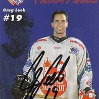 Greg Leeb - Ice Tigers Nürnberg 04/05 - Augsburg Panther / Coventry Blaze