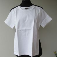NEU: Shirt "Big Play" Gr. 140 / 146 Mädchen weiß Basic T-Shirt Hemd Baumwolle