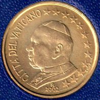 10 Cent Vatikan 2002 Euro-Kursmünze mit Papst Johannes Paul II