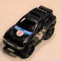 Ü-Ei Auto 1993 Rallye Racer - Geländewagen mit allen 6 Aufklebern - schwarz