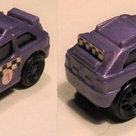 Ü-Ei Auto 1993 Rallye Racer - Geländewagen mit 4 Aufklebern - violett - Text