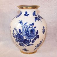 Waldershof Kobalt Porzellan Vase mit 22 K - Golddekor