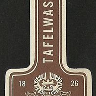 Etikett "TAFELWASSER" Brauerei Kneuer † 1980 Königshofen, mit Bad Lüneburger Sole
