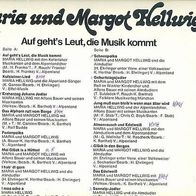 LP * * MARIA & MARGOT Hellwig * * AUF geht´s LEUT, die MUSI kommt ... * *