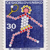 Tschecholowakei 1973 80 Jahre Tschech. Tennisverband Mi.-Nr. 2121 postfr. (2859)