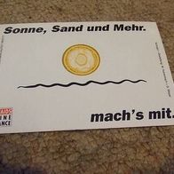 Aufkleber AIDS Sonne, Sand und Mehr