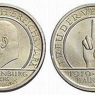 Dt. Reich Silber 5 Reichsmark 1929 A, Hindenburg-Verfassungsschwur