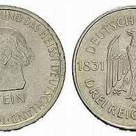 Dt. Reich Silber 3 Reichsmark 1931A, Freiherr vom Stein