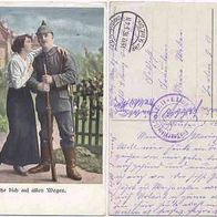 Feldpost 1916 Serie: 6163/3 Gott schütze Dich Nachrichten aus dem Felde