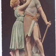 Skulptur Abschied von Erdmann Encke um 1916 farbig