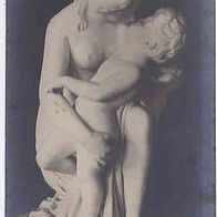 Skulptur Venus und Amor Foto AK Kunstkarte