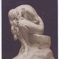 Skulptur Reue von Oscar Garven Fotokarte um 1917